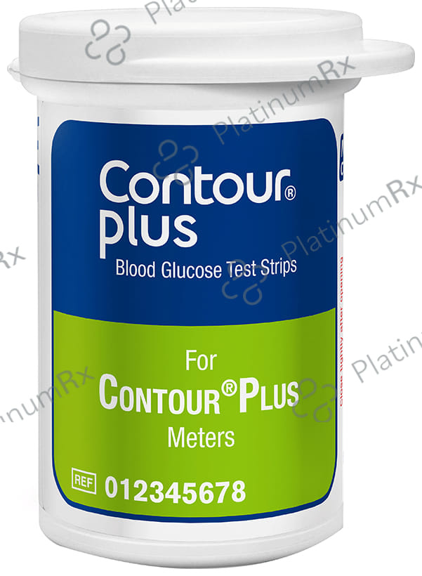 Contour Plus Blood Glucose Test Strip (Only Strips) 25s