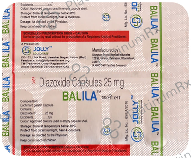 Balila 25mg Capsule 10s