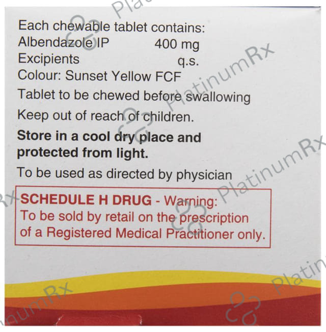 Zentel 400mg Chewable Tablet 1s