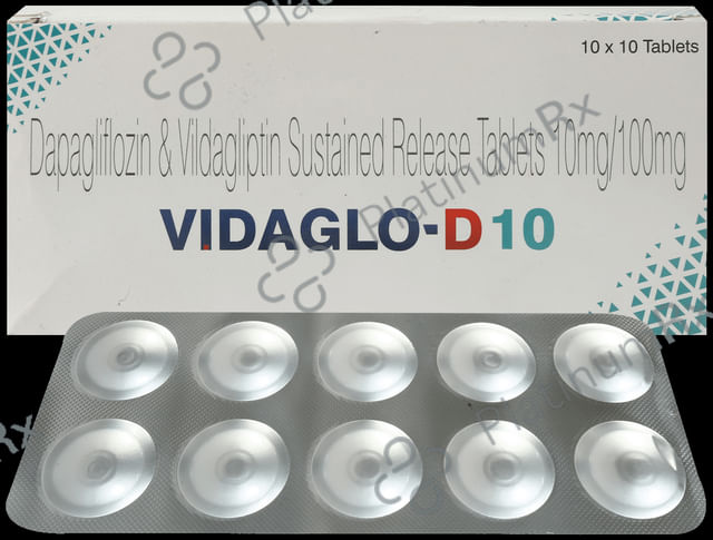 Vidaglo D 10/100mg Tablet 10s