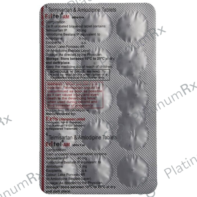 Eritel AM 5/40mg Tablet 15s