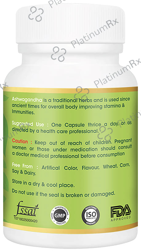Vitagreen Ashwagandha 500mg Capsule