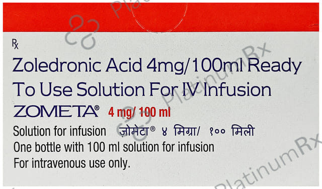 Zometa 4mg Solution For Infusion 100ml