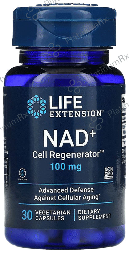 Life Extension NAD+ Cell Regenerator 100mg Vegetarian Capsule - Protects Against Cellular Ageing