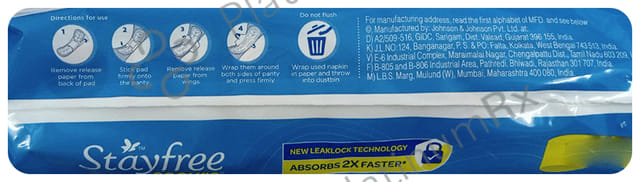 Stayfree Secure Cottony Soft with Wings Pads Regular 12s