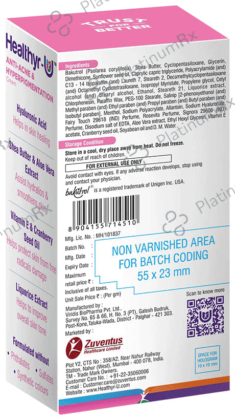 Healthyr-U Anti-Acne & Hyperpigmentation Cream
