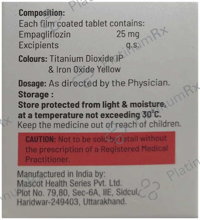 Empanow 25mg Tablet 10s