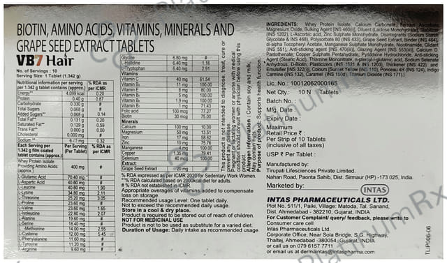 VB7 Hair Tablet 10s