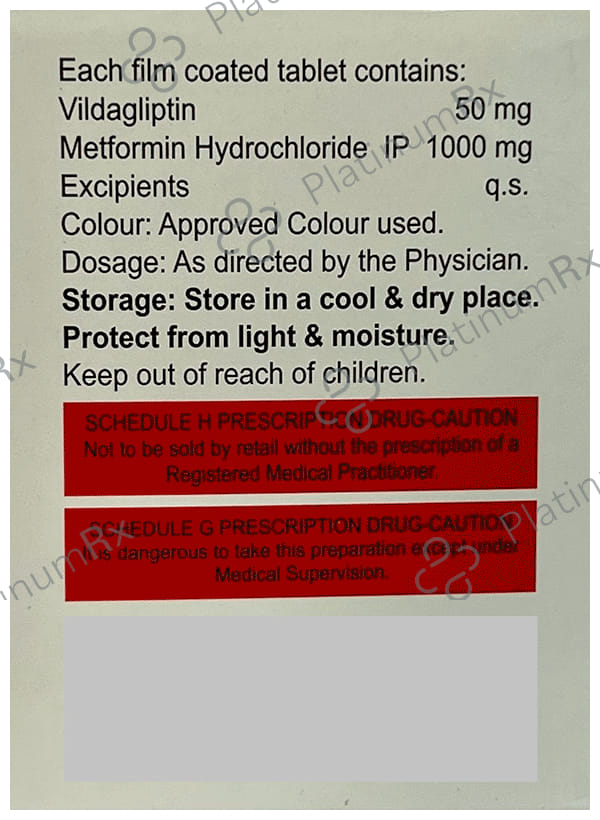 Zukavild M Forte 1000/50mg Tablet 10s