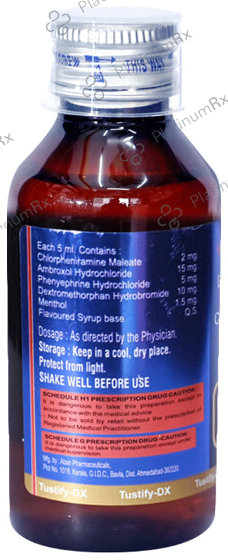 Tustify-DX Syrup Sugar Free