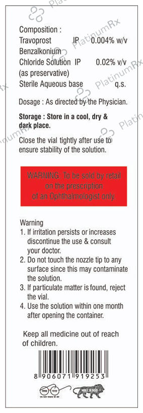 Travoprost Eye Drop 2.5ml