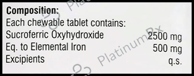Rudix Sucro Fe Chewable Tablet 6s