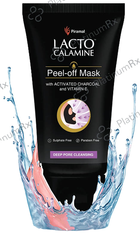 Lacto Calamine Peel Off Mask with Activated Charcoal and Vitamin E Mask 120gm