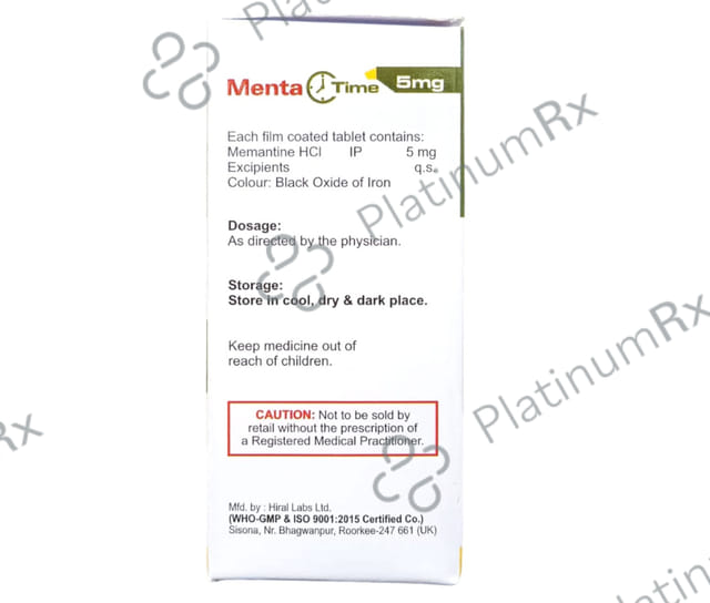 Mentatime 5mg Tablet 10s