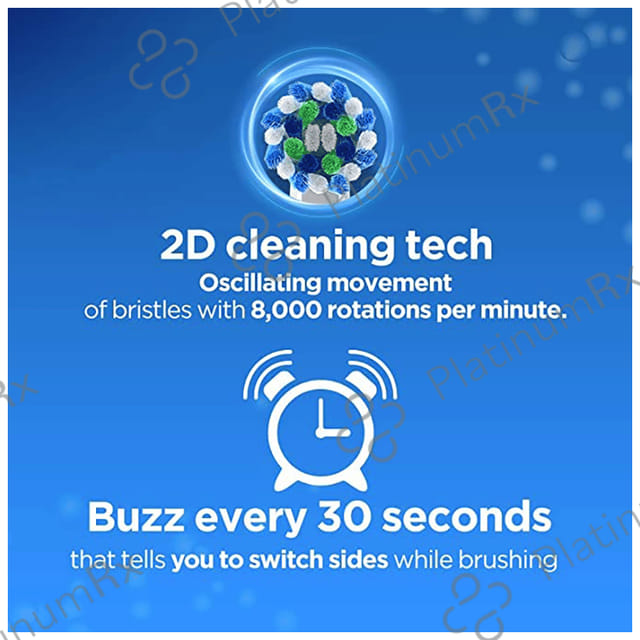 Oral-B Vitality 100 Braun Cross Action Electric Rechargeable Toothbrush Blue