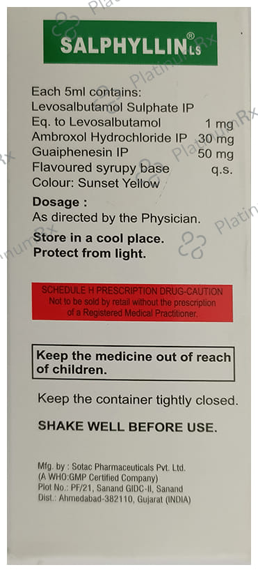 Salphyllin LS Syrup 100 Syrup
