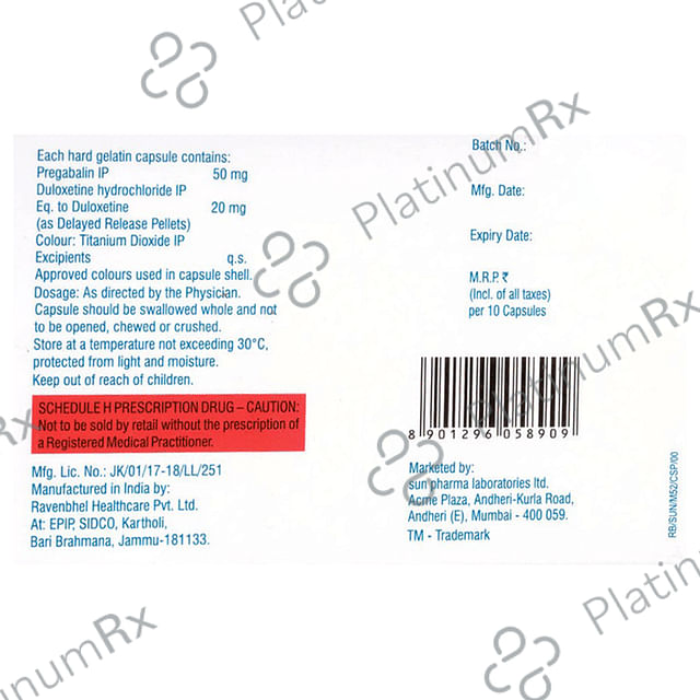 Maxdulin 50/20 Capsule DR