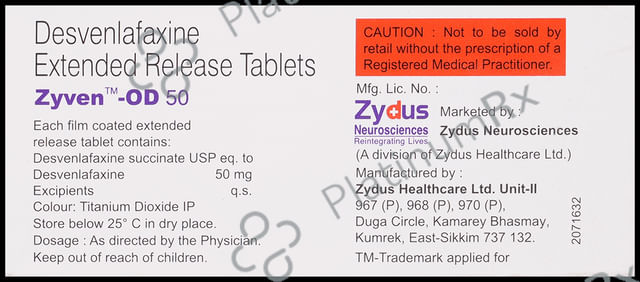Zyven OD 50mg Tablet 10s