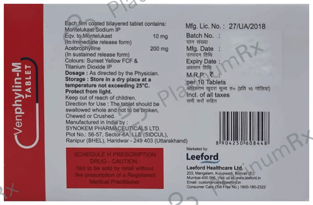 Venphylin M SR Tablet 10s