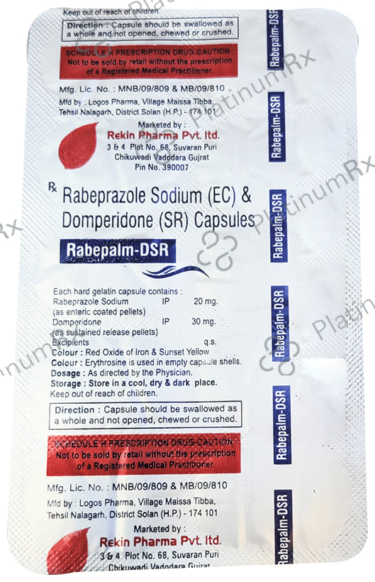 Rabepalm DSR 30/20mg Capsule 10s