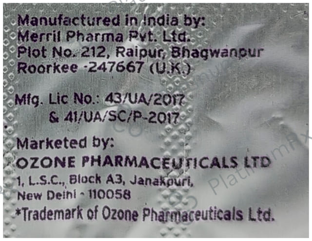 Ozospas M 250/80mg Tablet 10s