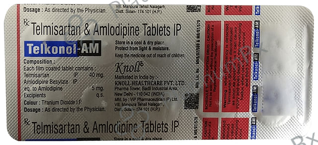 Telkonol AM 40/5mg Tablet 10s