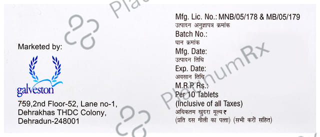 Galtrip M 10mg/1500mcg Tablet 10s