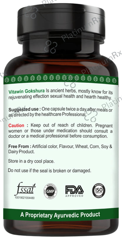 Vitawin Gokshura Vegetarian Capsule