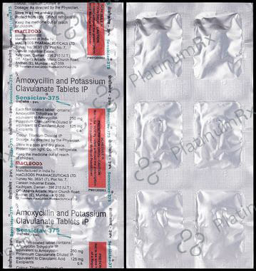 Sensiclav 375 Tablet 6 tablets