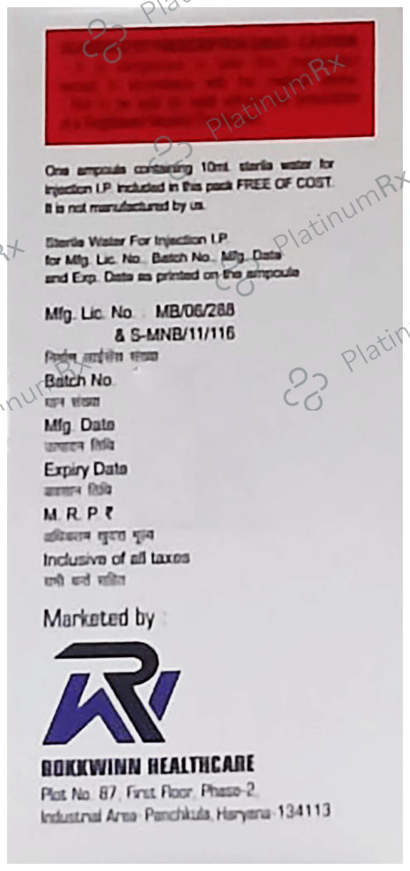 Rokkxone SB 1000mg/500mg Injection