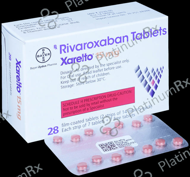 Xarelto 15mg Tablet 14s