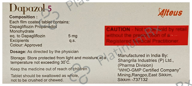 Dapazol 5mg Tablet 15s
