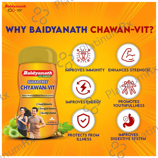 Baidyanath Chyawan Vit Sugarfree Chyawanprash 500gm