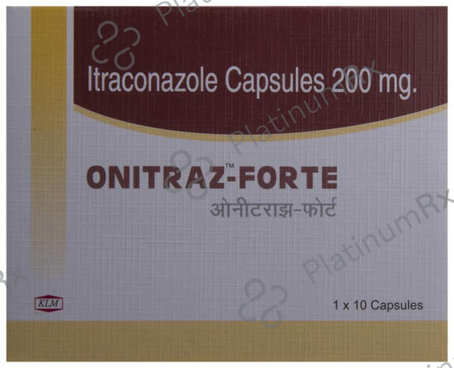 Onitraz Forte 200mg Capsule 10s