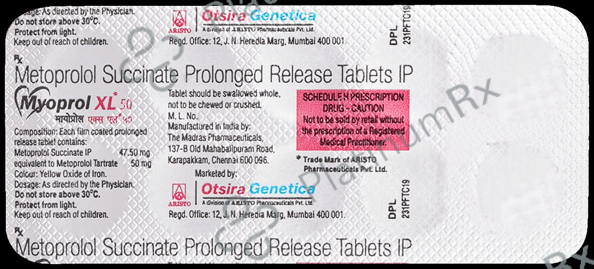 Myoprol XL 50mg Tablet 10s
