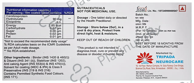 Cebrovit 90mg Tablet 10s