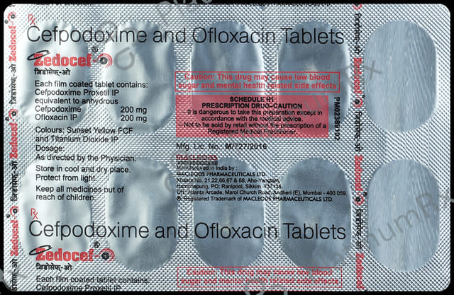 Zedocef O 200mg/200mg Tablet