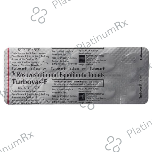 Turbovas F 160/10mg Tablet 10s