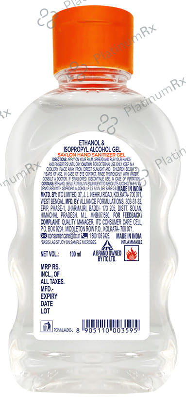 Savlon Hand Sanitizer Gel 100 ml