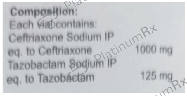 Ceftasone XP 1000/125mg Injection 1s
