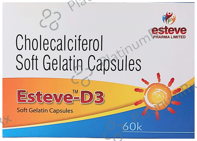Esteve D3 60K Soft Gelatin Capsule 4s