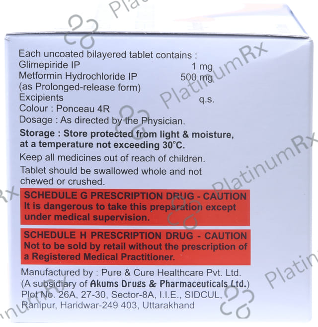 Bioglimet M 1 Tablet PR