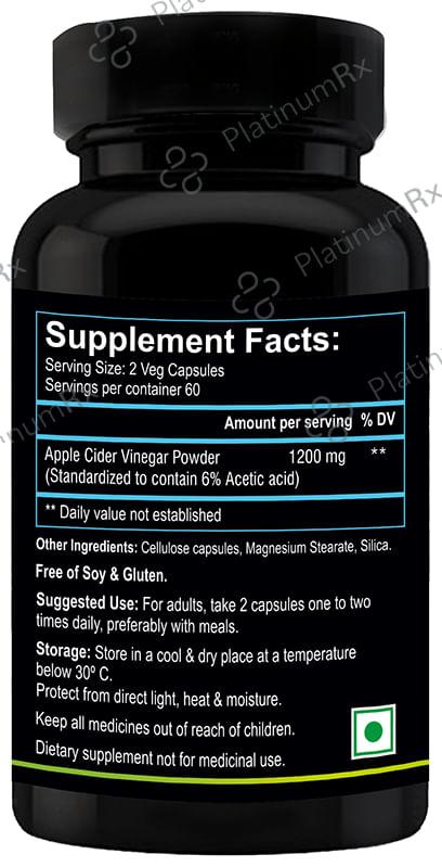 Nutriosys Apple Cider Vinegar Veg Capsule