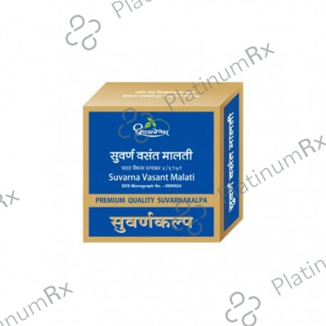 Dhootapapeshwar Svarna Vasant Malati Premium Quality Suvarnakalpa 60 tablets