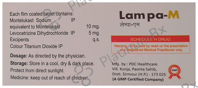 Lampa M 5/10mg Tablet 10s