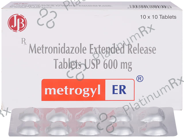 Metrogyl ER 600mg Tablet ER 10s