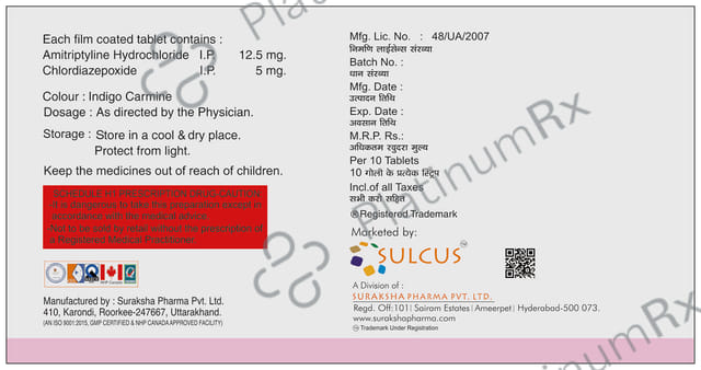 Amsha Plus 12.5/5mg Tablet 10s