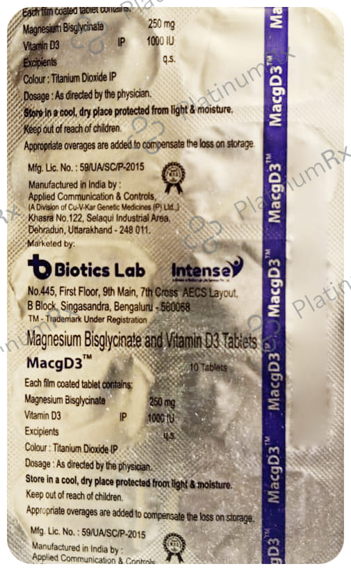 BioticsLife MacgD3 Tablet