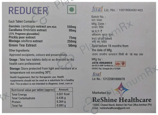 Reducer Tablet