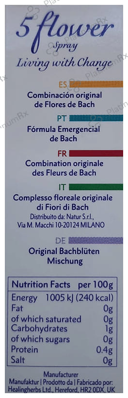 Healing Herbs Bach 5 Flower Spray